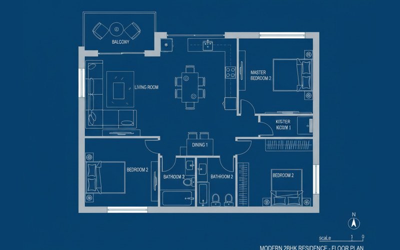 Best Floor Plan Ideas for 2BHK, 3BHK and Duplex Homes